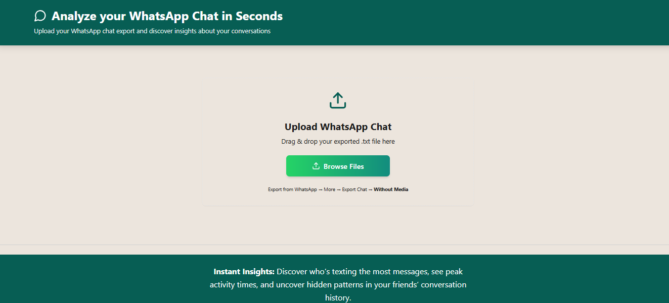 Upload Chat Interface